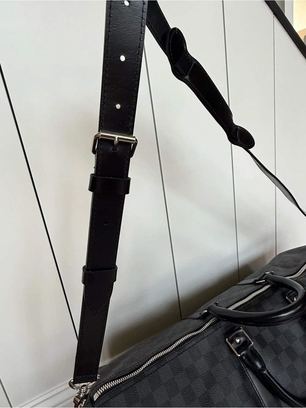 Louis Vuitton Black Damier Graphite Duffel Bag